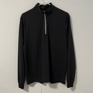 Black 1/4 zip PGA Tour sweater, size S